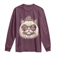 Dungeon Cat This Is An Outrage Long Sleeve Shirt Funny Princess Kitten - Wonder Print Shop