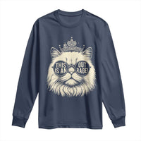 Dungeon Cat This Is An Outrage Long Sleeve Shirt Funny Princess Kitten - Wonder Print Shop