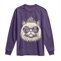 Dungeon Cat This Is An Outrage Long Sleeve Shirt Funny Princess Kitten - Wonder Print Shop