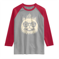 Dungeon Cat This Is An Outrage Raglan Shirt Funny Princess Kitten - Wonder Print Shop