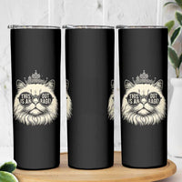 Dungeon Cat This Is An Outrage Skinny Tumbler Funny Princess Kitten - Wonder Print Shop