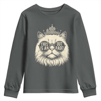 Dungeon Cat This Is An Outrage Youth Sweatshirt Funny Princess Kitten - Wonder Print Shop