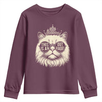 Dungeon Cat This Is An Outrage Youth Sweatshirt Funny Princess Kitten - Wonder Print Shop