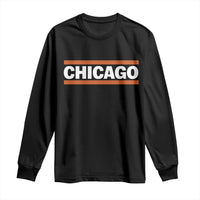 Chicago Long Sleeve Shirt Classic Retro City Illinois IL Lake Michigan Midwest Pride - Wonder Print Shop