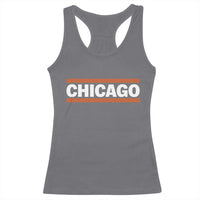 Chicago Racerback Tank Top Classic Retro City Illinois IL Lake Michigan Midwest Pride - Wonder Print Shop