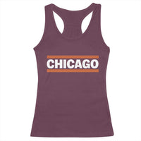 Chicago Racerback Tank Top Classic Retro City Illinois IL Lake Michigan Midwest Pride - Wonder Print Shop