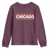 Chicago Youth Sweatshirt Classic Retro City Illinois IL Lake Michigan Midwest Pride - Wonder Print Shop