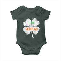 Funny Irish St Patrick's Day I Am The Redhead Baby Onesie Vintage Clover Shamrock