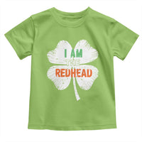 Funny Irish St Patrick's Day I Am The Redhead Toddler T Shirt Vintage Clover Shamrock