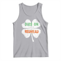 Funny Irish St Patrick's Day Dibs On The Redhead Tank Top Vintage Clover Shamrock