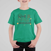 Funny St Patrick's Day Wee Little Hooligan T Shirt For Kid Shamrock