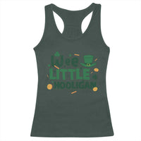 Funny St Patrick's Day Wee Little Hooligan Racerback Tank Top Shamrock
