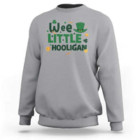 Funny St Patrick's Day Wee Little Hooligan Sweatshirt Shamrock