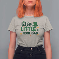 Funny St Patrick's Day Wee Little Hooligan T Shirt For Women Shamrock