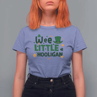 Funny St Patrick's Day Wee Little Hooligan T Shirt For Women Shamrock