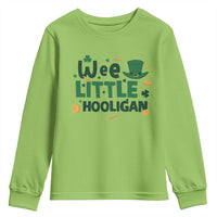 Funny St Patrick's Day Wee Little Hooligan Youth Sweatshirt Shamrock