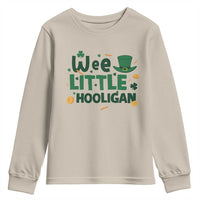 Funny St Patrick's Day Wee Little Hooligan Youth Sweatshirt Shamrock