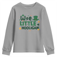 Funny St Patrick's Day Wee Little Hooligan Youth Sweatshirt Shamrock