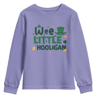 Funny St Patrick's Day Wee Little Hooligan Youth Sweatshirt Shamrock