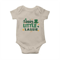 Funny St Patrick's Day Sassy Little Lassie Baby Onesie Shamrock