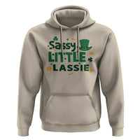 Funny St Patrick's Day Sassy Little Lassie Hoodie Shamrock