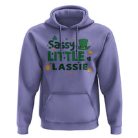 Funny St Patrick's Day Sassy Little Lassie Hoodie Shamrock