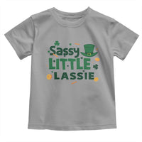 Funny St Patrick's Day Sassy Little Lassie Toddler T Shirt Shamrock