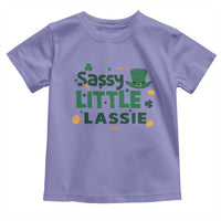 Funny St Patrick's Day Sassy Little Lassie Toddler T Shirt Shamrock