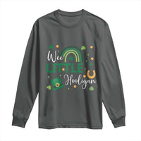 Funny Wee Little Hooligan Long Sleeve Shirt St Patrick's Day Shamrock Rainbow