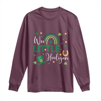 Funny Wee Little Hooligan Long Sleeve Shirt St Patrick's Day Shamrock Rainbow