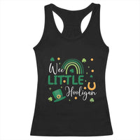 Funny Wee Little Hooligan Racerback Tank Top St Patrick's Day Shamrock Rainbow