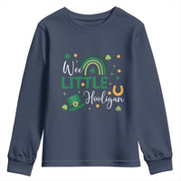 Funny Wee Little Hooligan Youth Sweatshirt St Patrick's Day Shamrock Rainbow