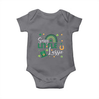 Funny Sassy Little Lassie Baby Onesie St Patrick's Day Shamrock Rainbow