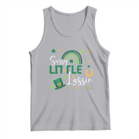 Funny Sassy Little Lassie Tank Top St Patrick's Day Shamrock Rainbow