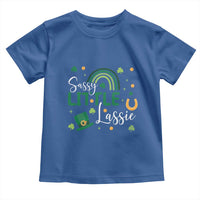 Funny Sassy Little Lassie Toddler T Shirt St Patrick's Day Shamrock Rainbow