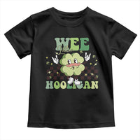 Funny St Patrick's Day Wee Little Hooligan Toddler T Shirt Retro Groovy Clover