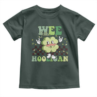 Funny St Patrick's Day Wee Little Hooligan Toddler T Shirt Retro Groovy Clover