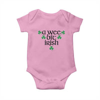 Funny Irish Heritage Baby Onesie A Wee Bit Irish St Patrick's Day Shamrock