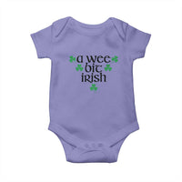 Funny Irish Heritage Baby Onesie A Wee Bit Irish St Patrick's Day Shamrock