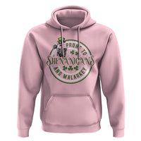 Funny Irish Prone To Shenanigans And Malarkey St Patrick's Day Hoodie Skeleton Beer Drinking