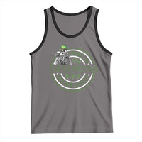 Funny Irish Prone To Shenanigans And Malarkey St Patrick's Day Tank Top Skeleton Beer Drinking