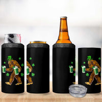 Funny Bigfoot St Patrick's Day Irish Beer Drinking 4 in 1 Can Cooler Tumbler - Wonder Print Shop