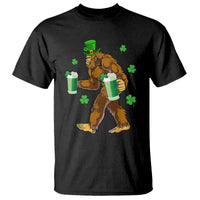 Funny Bigfoot St Patrick's Day Irish Beer Drinking T Shirt