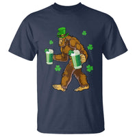Funny Bigfoot St Patrick's Day Irish Beer Drinking T Shirt