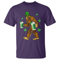Funny Bigfoot St Patrick's Day Irish Beer Drinking T Shirt