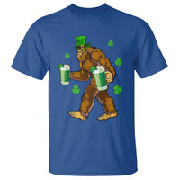 Funny Bigfoot St Patrick's Day Irish Beer Drinking T Shirt
