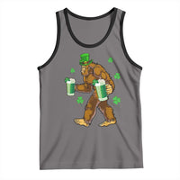 Funny Bigfoot St Patrick's Day Irish Beer Drinking Tank Top