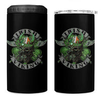 Funny Irish Viking 4 in 1 Can Cooler Tumbler Vintage Shamrock Celtic Viking Skull