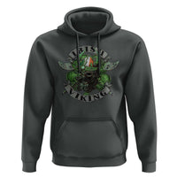 Funny Irish Viking Hoodie Vintage Shamrock Celtic Viking Skull