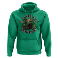 Funny Irish Viking Hoodie Vintage Shamrock Celtic Viking Skull